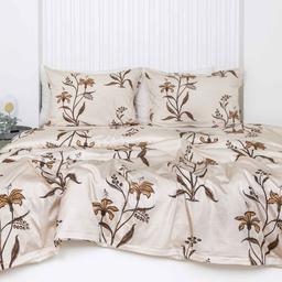 PREMIUM maco sateen bedding set CLEMENTINE 20-1852-BROWN