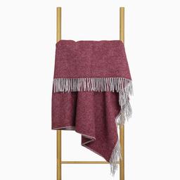 Villane pleed MERINO-270 DOUBLE FACE-LIGHT GREY BORDEAUX