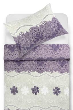 Cotton bedding set DENIM 40-1007/40-1140-PLUM