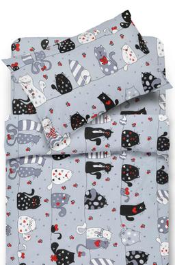 Детское постельное белье CATS IN LOVE 10-0531-LIGHT GREY